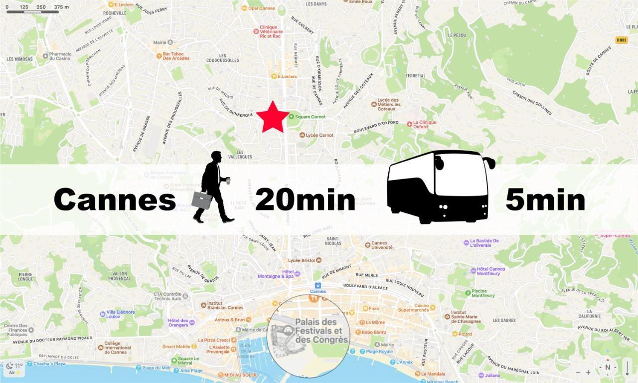 Magnifique Appartement Le Cannet,Cannes, Parking, Wifi エクステリア 写真